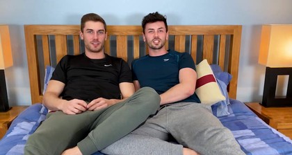 Muscular Hunk gets his Tight Hole Ploughed by his Boyfriend's Big Uncut Cock!